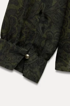 Clearance CAMISA ESTAMPADA VIVO TERCIOPELO Mujer Camisas / Blusas