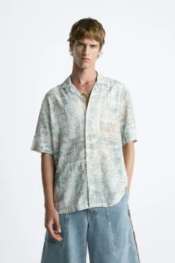 Fashion CAMISA ESTAMPADO ABSTRACTO Hombre Camisas