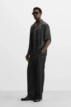 Hot CAMISA ESTAMPADO ABSTRACTO Hombre Camisas