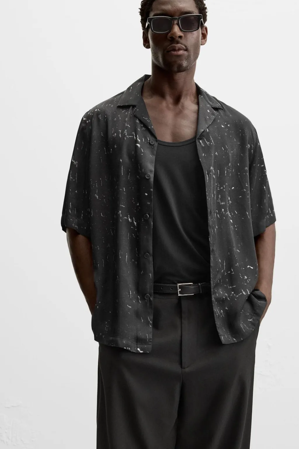 Hot CAMISA ESTAMPADO ABSTRACTO Hombre Camisas