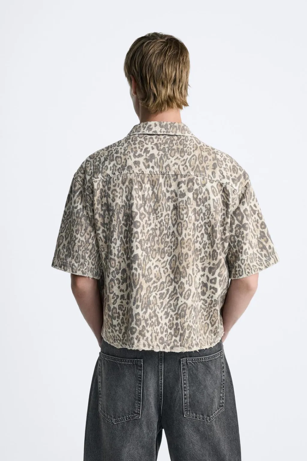 Hot CAMISA ESTAMPADO ANIMAL Hombre Camisas