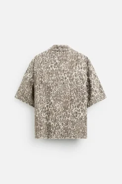 Hot CAMISA ESTAMPADO ANIMAL Hombre Camisas