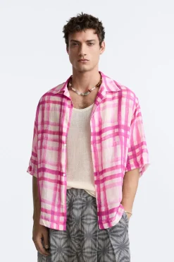 Online CAMISA ESTAMPADO CUADROS LIMITED EDITION Hombre Camisas