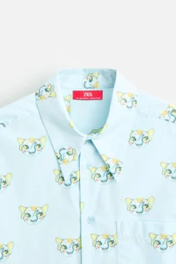 Fashion CAMISA ESTAMPADO ELEFANTE X HARRY LAMBERT Hombre Camisas