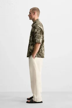 Fashion CAMISA ESTAMPADO FLORAL Hombre Camisas