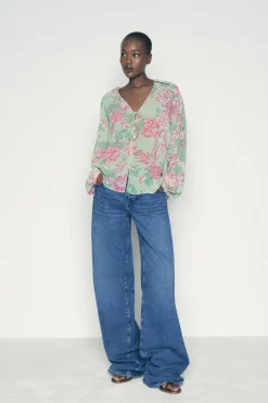 Outlet CAMISA ESTAMPADO FLORAL Mujer Camisas / Blusas