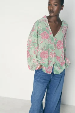 Outlet CAMISA ESTAMPADO FLORAL Mujer Camisas / Blusas