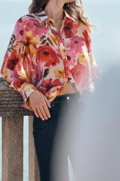 Clearance CAMISA ESTAMPADO FLORAL Mujer Camisas / Blusas