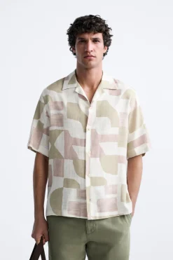 Best CAMISA ESTAMPADO GEOMETRICO Hombre Camisas