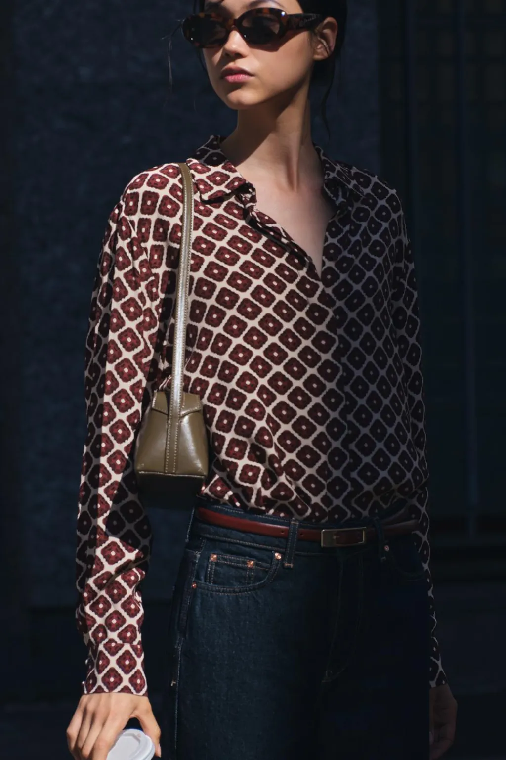 Sale CAMISA ESTAMPADO GEOMÉTRICO Mujer Camisas / Blusas