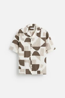 Online CAMISA ESTAMPADO GEOMÉTRICO Hombre Camisas