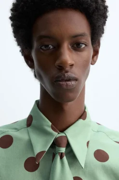 Sale CAMISA ESTAMPADO LUNARES X HARRY LAMBERT Hombre Camisas