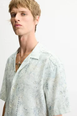 Online CAMISA ESTAMPADO MOSAICO Hombre Camisas