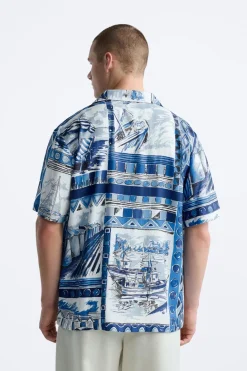 Sale CAMISA ESTAMPADO PAISAJES Hombre Camisas