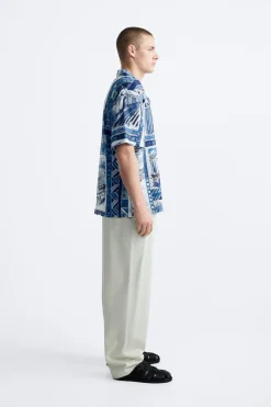 Sale CAMISA ESTAMPADO PAISAJES Hombre Camisas