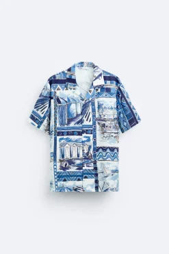 Sale CAMISA ESTAMPADO PAISAJES Hombre Camisas