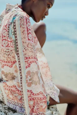 Clearance CAMISA ESTAMPADO PATCHWORK Mujer Camisas / Blusas