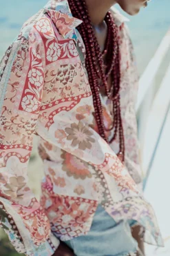 Clearance CAMISA ESTAMPADO PATCHWORK Mujer Camisas / Blusas