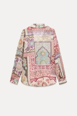 Clearance CAMISA ESTAMPADO PATCHWORK Mujer Camisas / Blusas