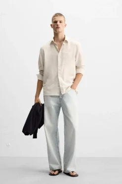 Fashion CAMISA ESTRUCTURA ALGODÓN Hombre Camisas