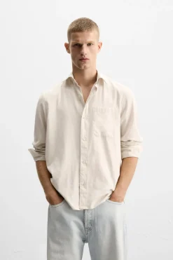 Fashion CAMISA ESTRUCTURA ALGODÓN Hombre Camisas