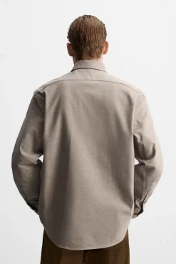 Hot CAMISA ESTRUCTURA ALGODÓN Hombre Camisas