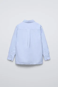 Niños ZARA 6 - 14 Años·Camisas / Sobrecamisas|6 - 14 Años·Trajes<CAMISA ESTRUCTURA BOLSILLO