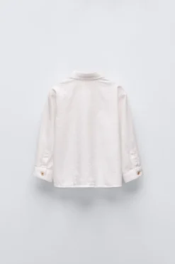 Niños ZARA 1½ - 6 Años·Camisas / Sobrecamisas|1½ - 6 Años·Trajes<CAMISA ESTRUCTURA BOLSILLO