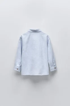 Niños ZARA 1½ - 6 Años·Camisas / Sobrecamisas|1½ - 6 Años·Trajes<CAMISA ESTRUCTURA BOLSILLO