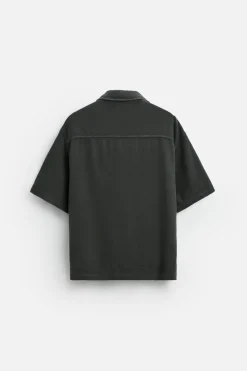 Fashion CAMISA ESTRUCTURA BOLSILLOS Hombre Camisas