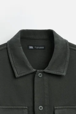 Fashion CAMISA ESTRUCTURA BOLSILLOS Hombre Camisas