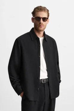 Clearance CAMISA ESTRUCTURA BOUCLÉ Hombre Camisas