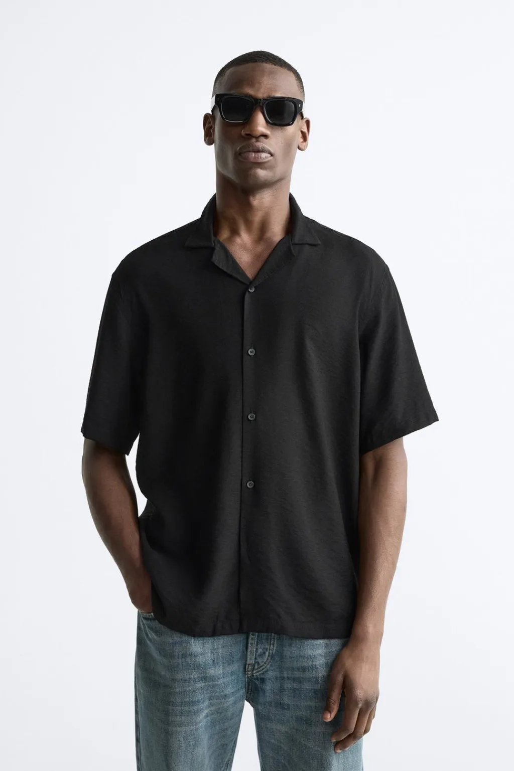 Hot CAMISA ESTRUCTURA CON VISCOSA Hombre Camisas