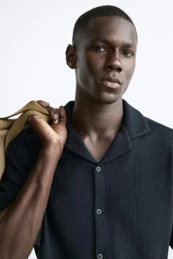 Fashion CAMISA ESTRUCTURA CUADRILLÉ Hombre Camisas