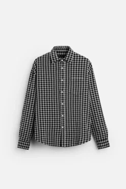 New CAMISA ESTRUCTURA CUADROS Hombre Camisas