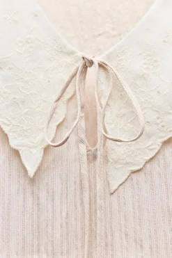 Online CAMISA ESTRUCTURA CUELLO BOBO Mujer Camisas / Blusas