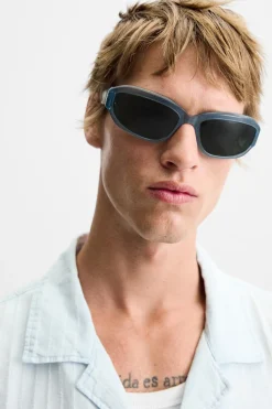 New CAMISA ESTRUCTURA LAVADA Hombre Camisas