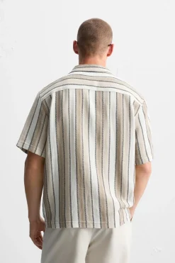 Online CAMISA ESTRUCTURA RAYAS Hombre Camisas