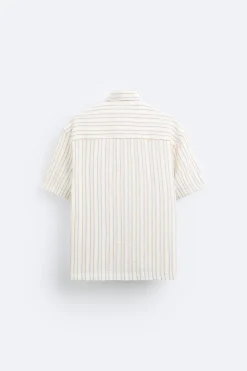 New CAMISA ESTRUCTURA RAYAS Hombre Camisas