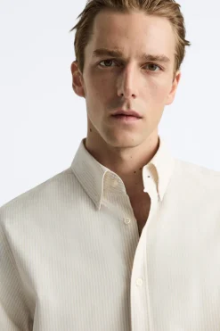 Clearance CAMISA ESTRUCTURA RAYAS Hombre Camisas