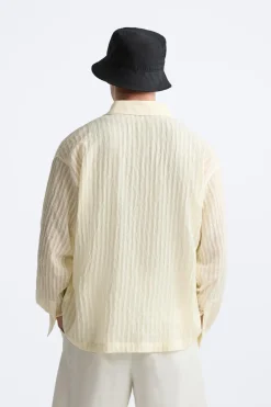 Fashion CAMISA ESTRUCTURA RAYAS Hombre Camisas