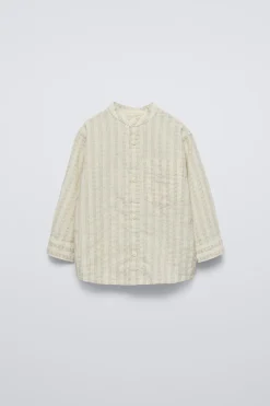 Niños ZARA 1½ - 6 Años·Camisas / Sobrecamisas<CAMISA ESTRUCTURA RAYAS