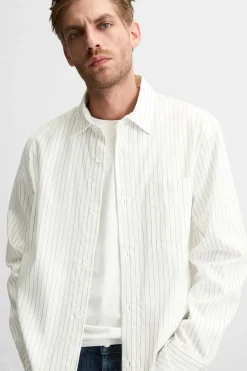 Clearance CAMISA ESTRUCTURA RAYAS Hombre Camisas