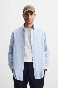 Outlet CAMISA ESTRUCTURA RAYAS Hombre Camisas