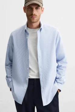 Outlet CAMISA ESTRUCTURA RAYAS Hombre Camisas