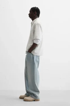 Fashion CAMISA ESTRUCTURA RAYAS Hombre Camisas