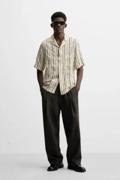 Clearance CAMISA ESTRUCTURA RAYAS Hombre Camisas