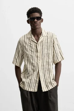 Clearance CAMISA ESTRUCTURA RAYAS Hombre Camisas