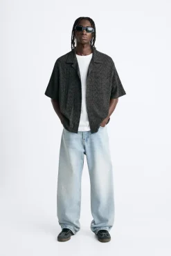 Hot CAMISA ESTRUCTURA TEXTURA Hombre Camisas