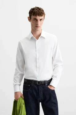 Sale CAMISA ESTRUCTURA TWILL Hombre Camisas